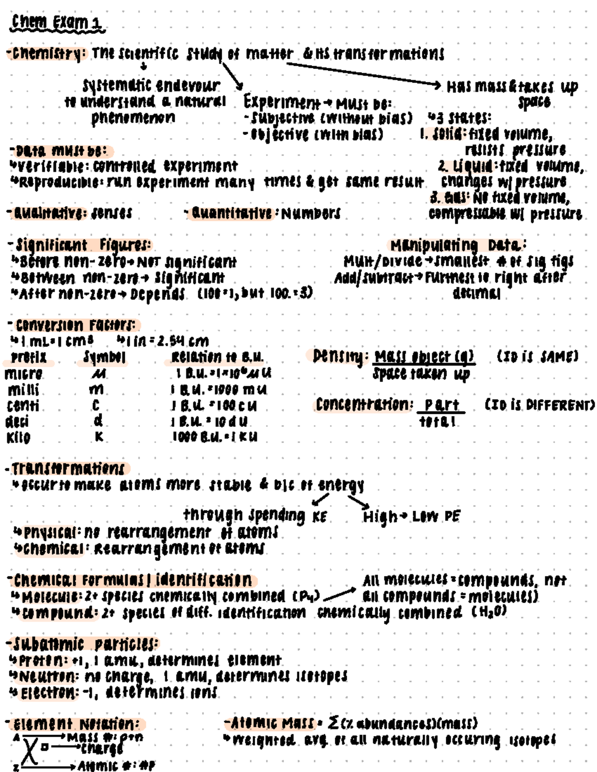 Exam 1 Study Guide - Review of material from the first units of the ...