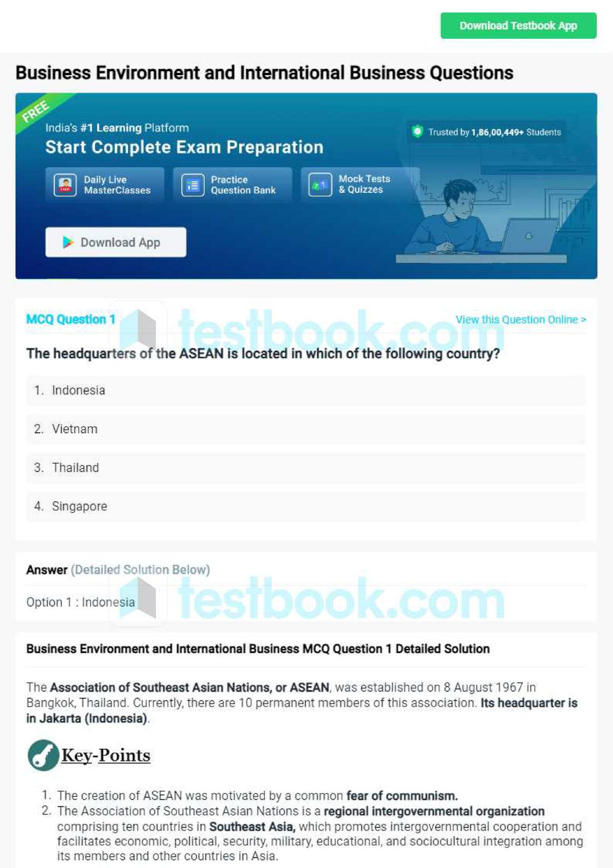 Mcq On Business Environment And International Business ...