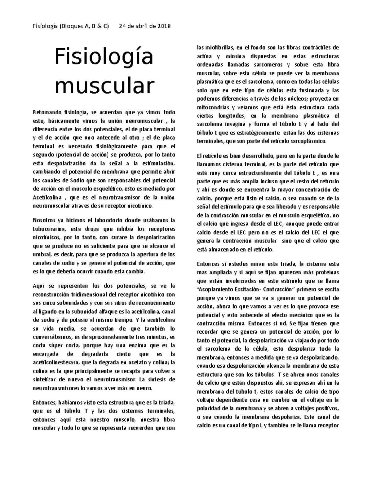 2.10 Fisiología Bloque A, B Y C (24 - Fisiología (Bloques A, B & C) 24 ...