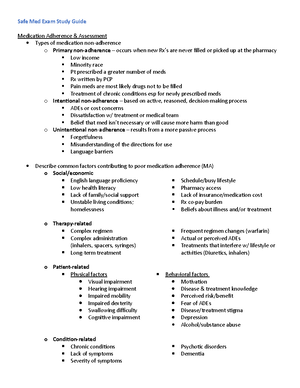 Safe Med Final - different types of cost benefit analyses and assessing ...