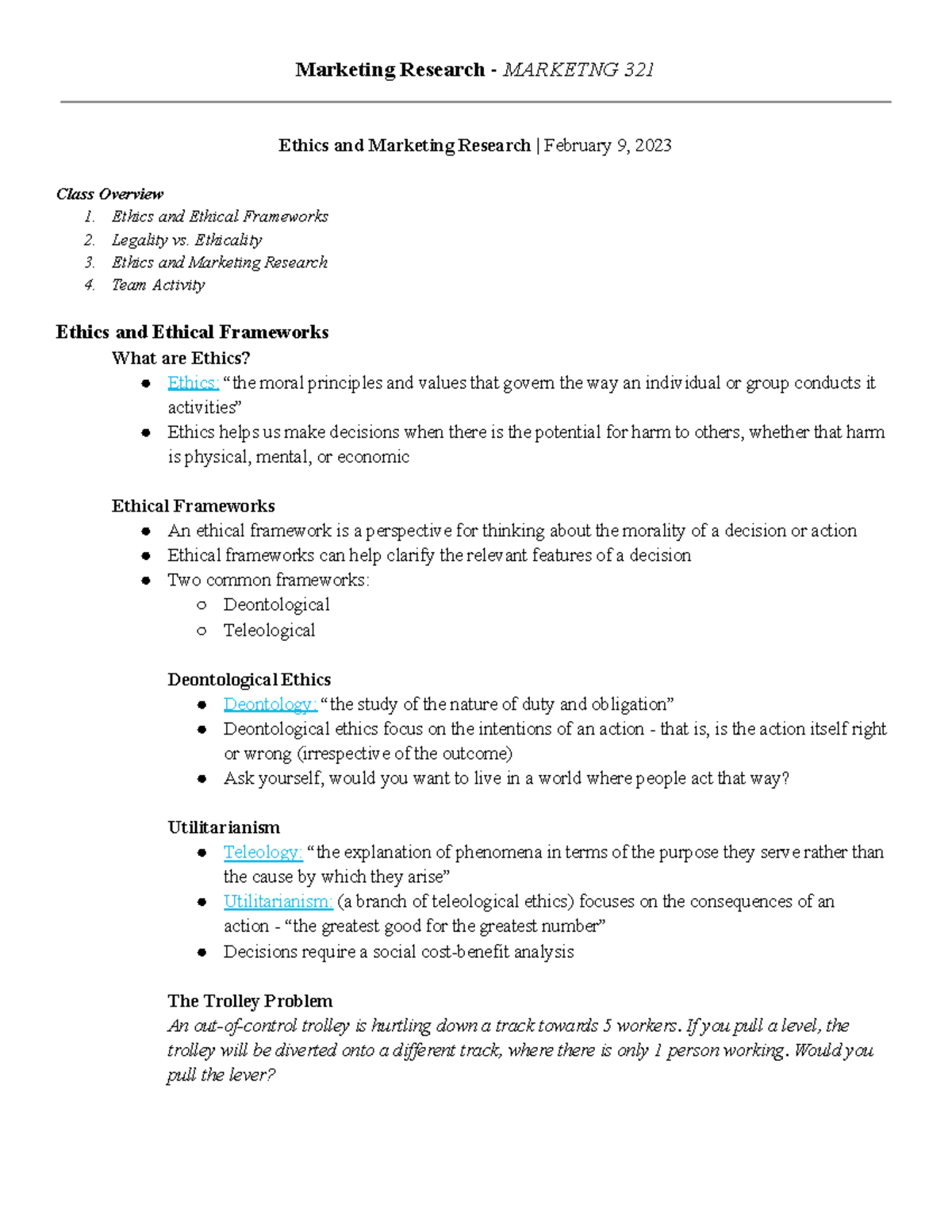 example of legality in research ethics