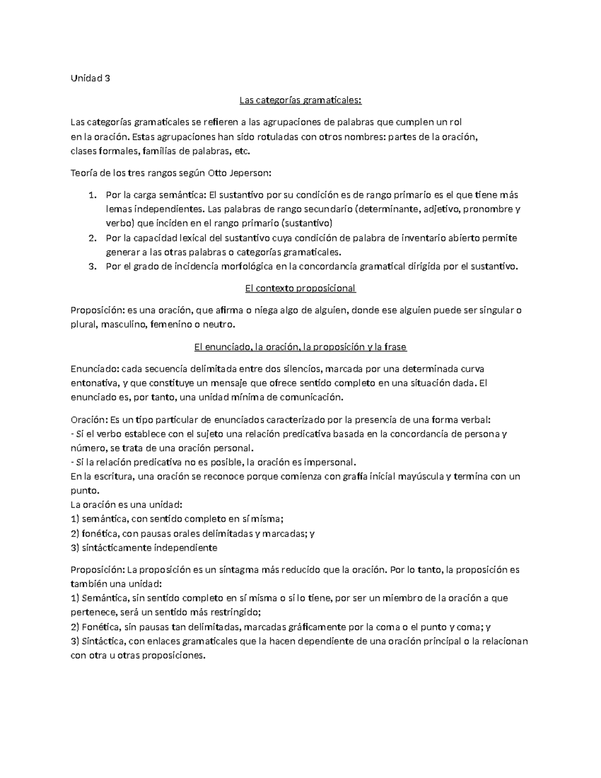 Unidad 3 - Resumen Comunicación Empresarial - Unidad 3 Las Categorías ...