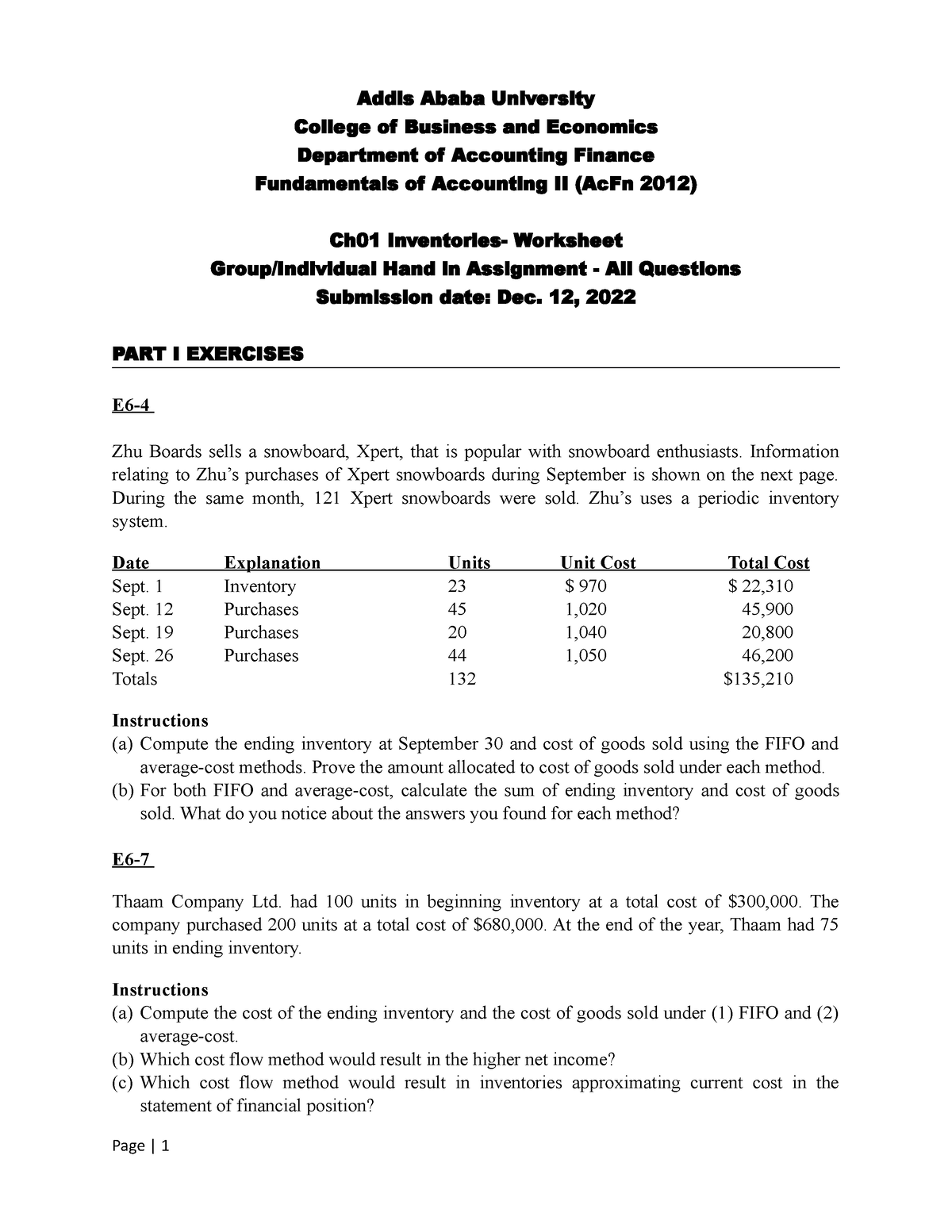 addis ababa university accounting and finance research papers pdf