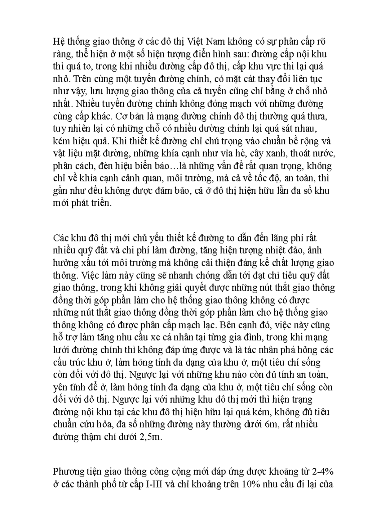 BT1 CTGT - tai lieu - H? th?ng giao thong ? cac do th? Vi?t Nam khong ...