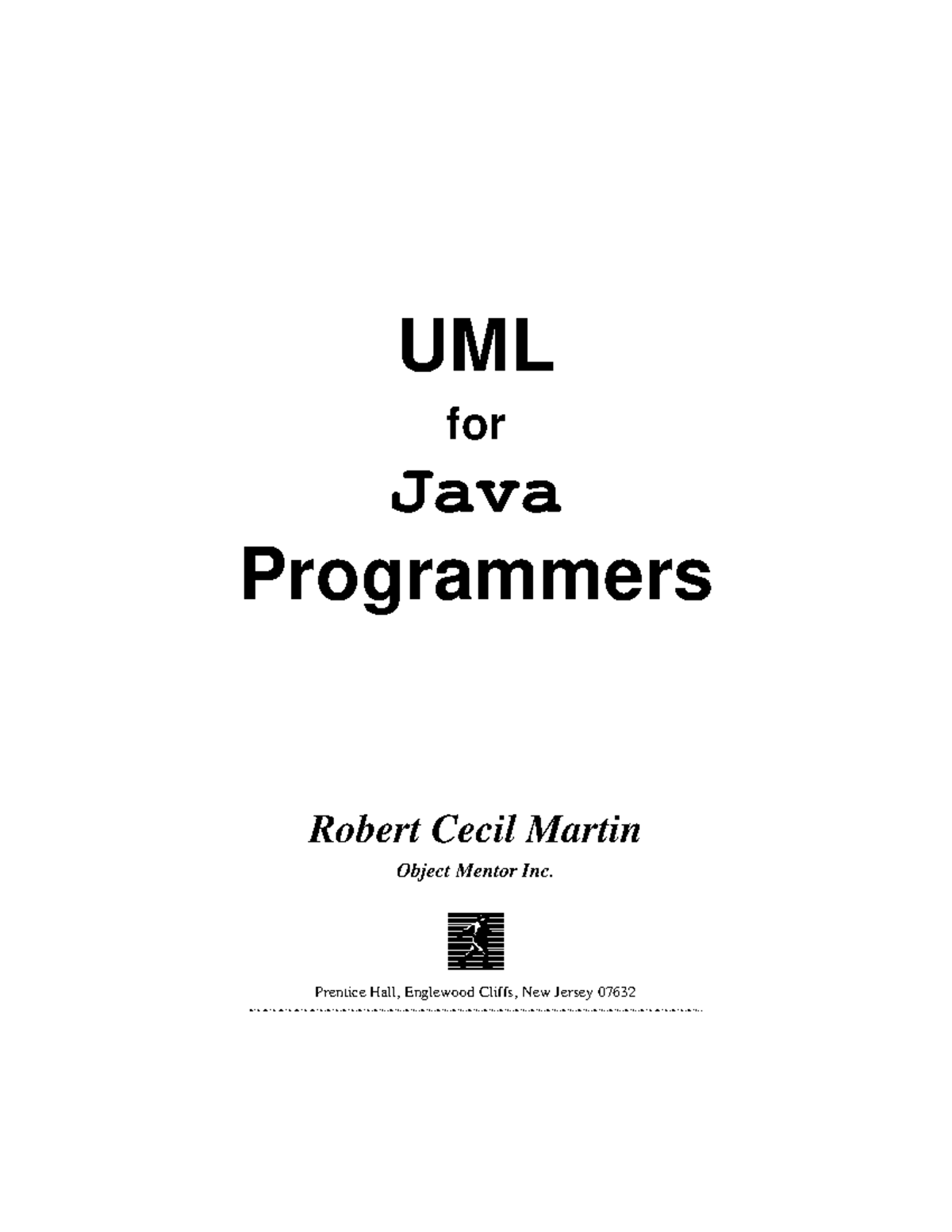 UML For Java Programmers-developer junior - Matemática 5 - UNI - Studocu