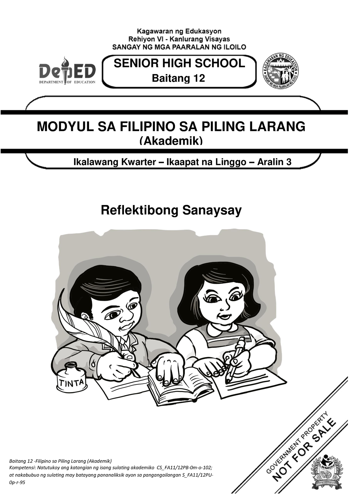 Fil12 Akad Q2 W4 Aral3 - Baitang 12 -Filipino Sa Piling Larang ...