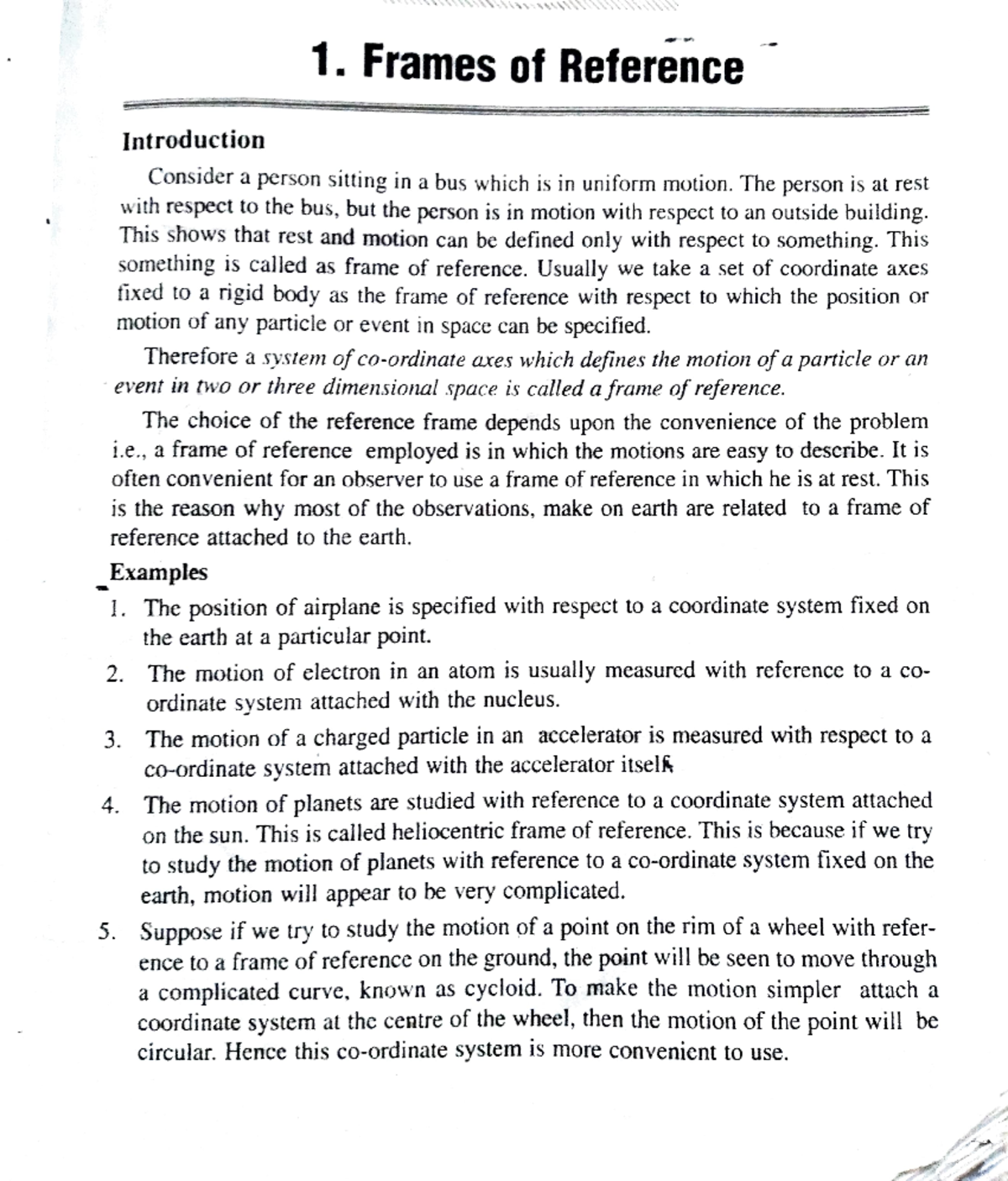 Frames of Reference Bsc. Physics 3rd semester Bsc physics Studocu