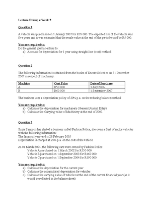 FIA 142 Homework 5 - CASH FLOW STATEMENTS - Mr N Banzi Financial ...