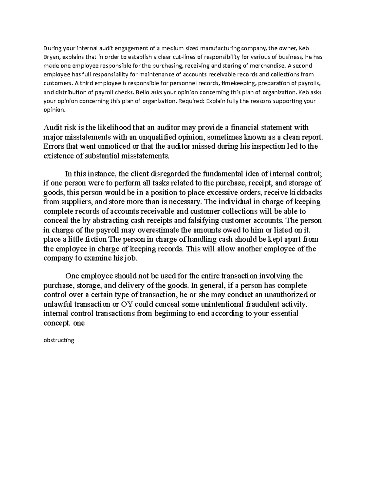 H&R Block Final Exam Case Study Answer 2020 - 7dkkpxt