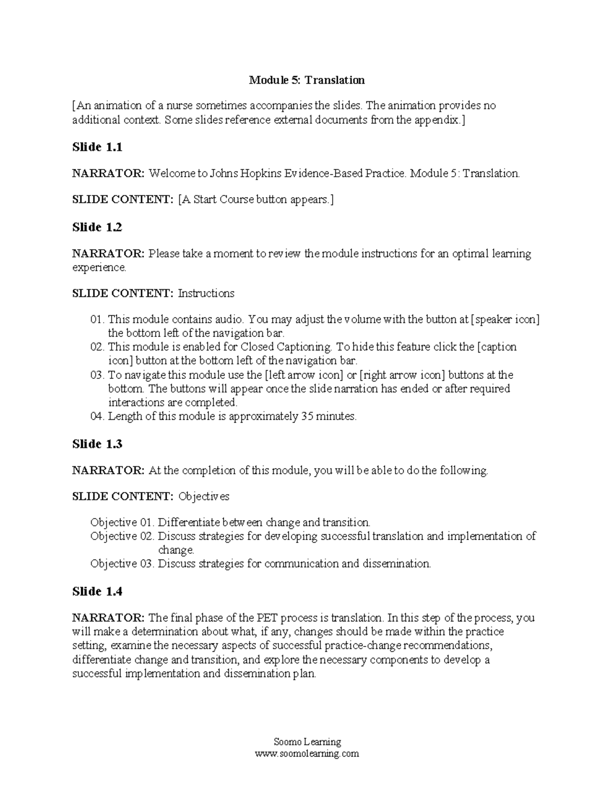 Module 5 Translation Transcript - Module 5: Translation [An animation ...
