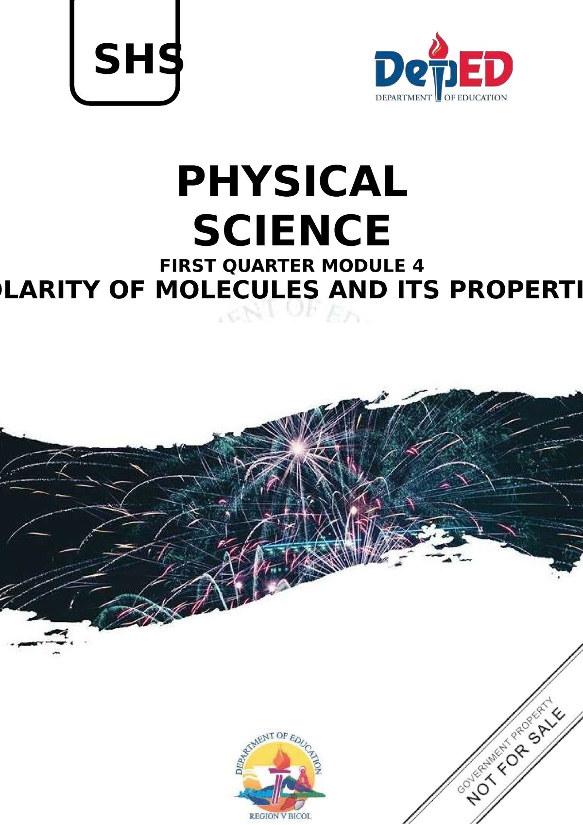 Core-Physical Science Q1 SLM 4 - PROPERTIES I SHS PHYSICAL SCIENCE ...