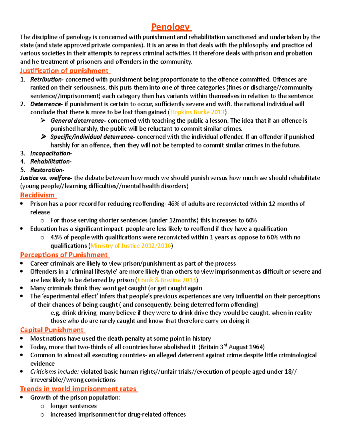 they penal system - Penology The discipline of penology is concerned ...
