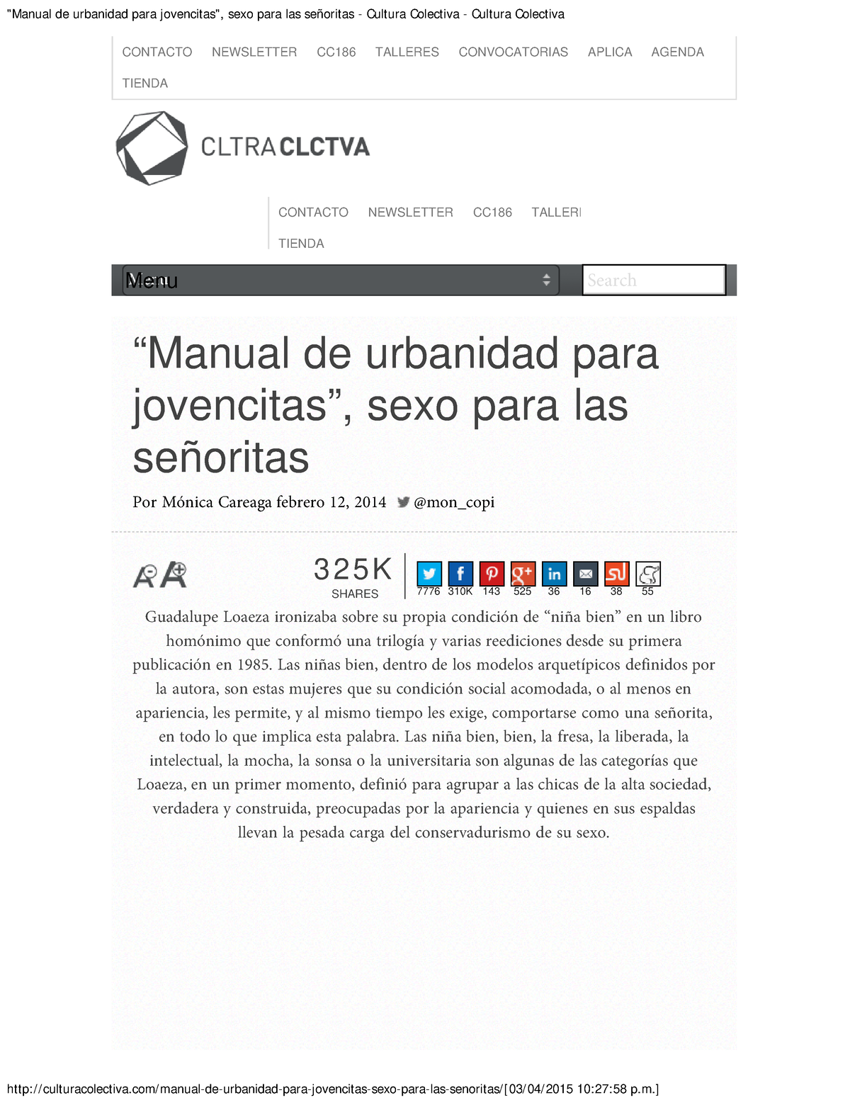 Manual de urbanidad para jovencitas , sexo para las señoritas - Cultura Col  - de urbanidad para sexo - Studocu