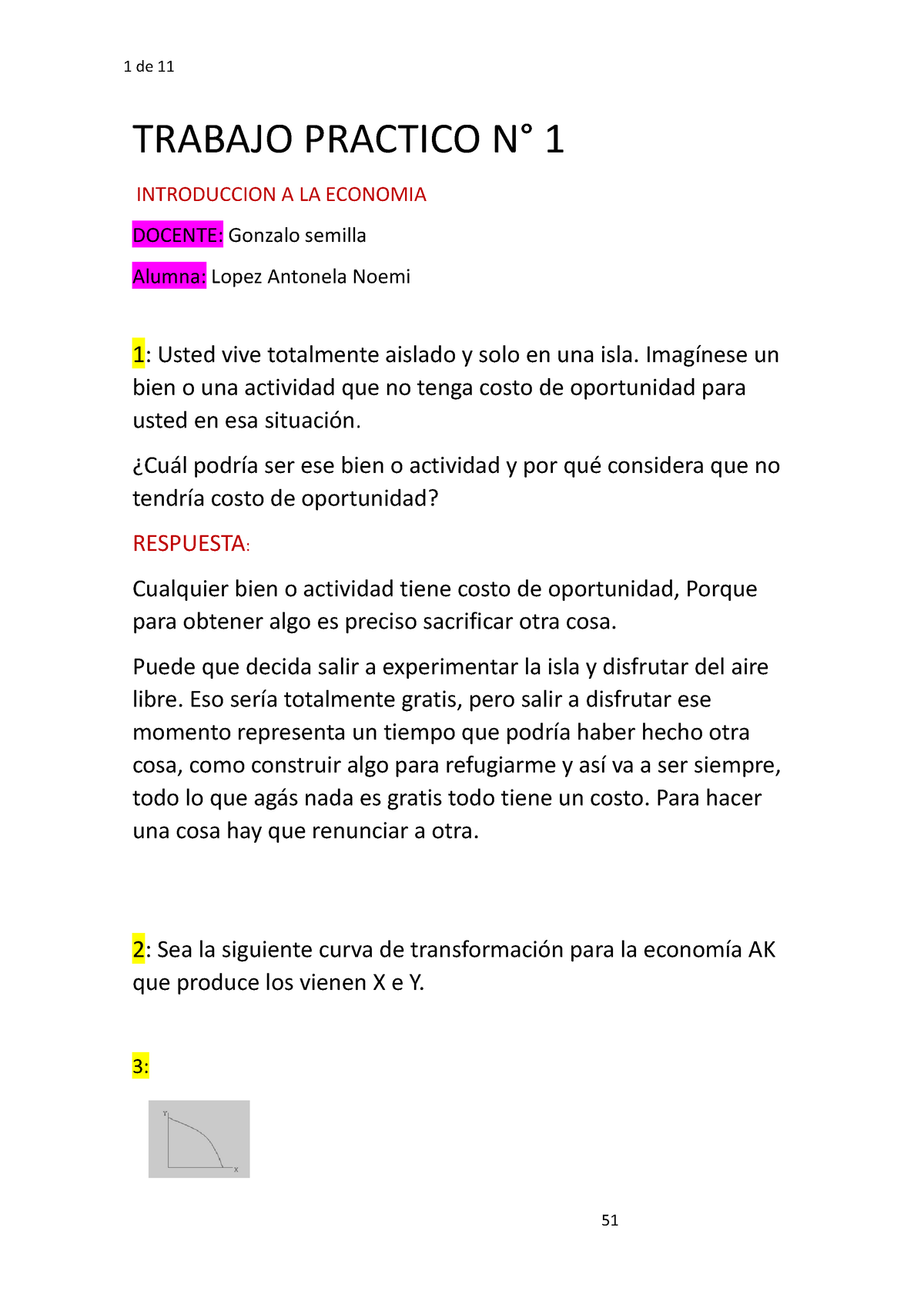 Trabajo Práctico N° 1 Trabajo Practico N° 1 Introduccion A La Economia Docente Gonzalo 4678