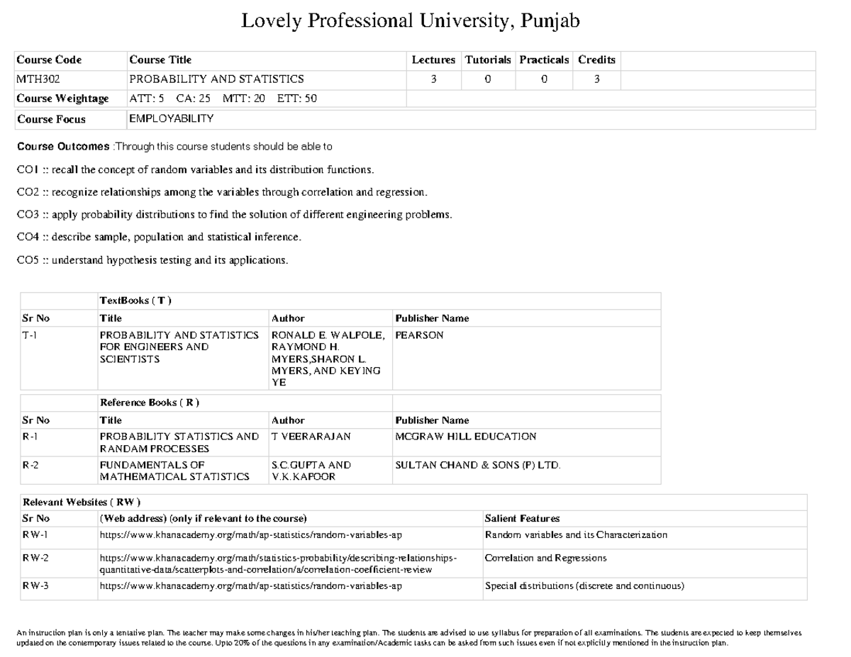 Instruction Plan - ip ip for the course ip for the courseip for the ...