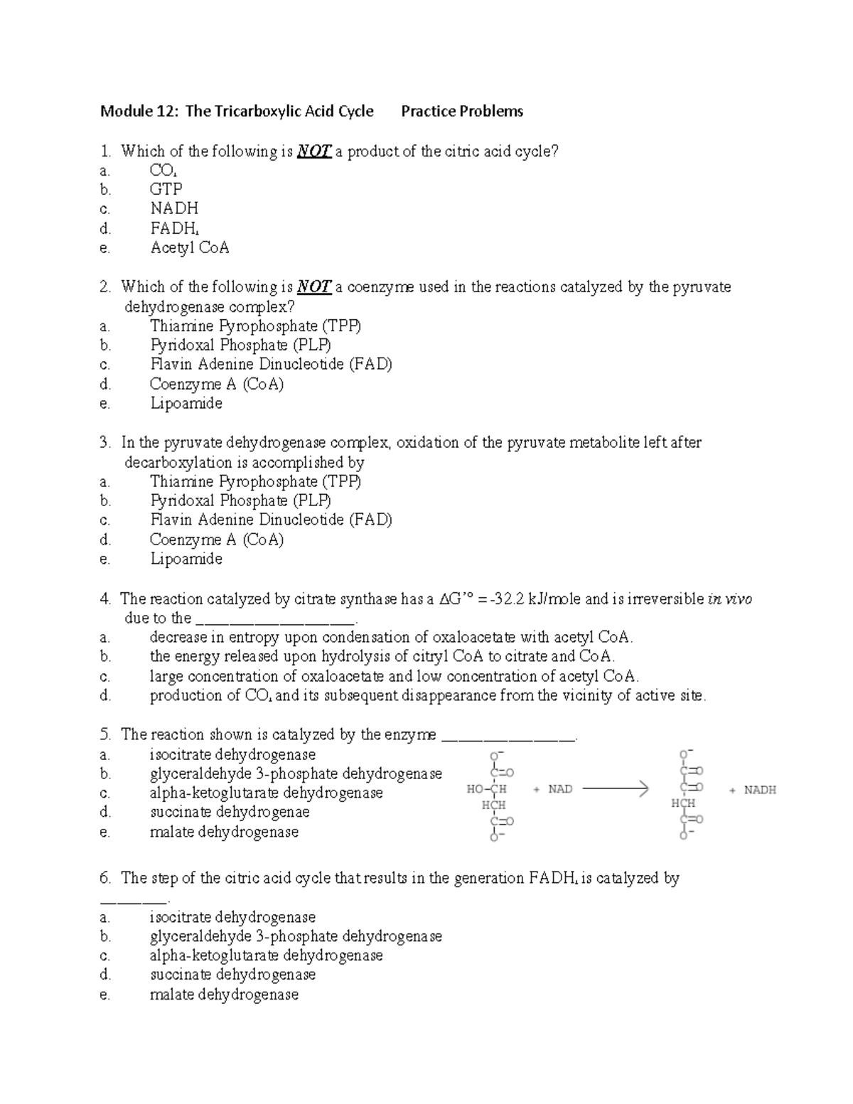 tca-cycle-practice-problems-module-12-the-tricarboxylic-acid-cycle