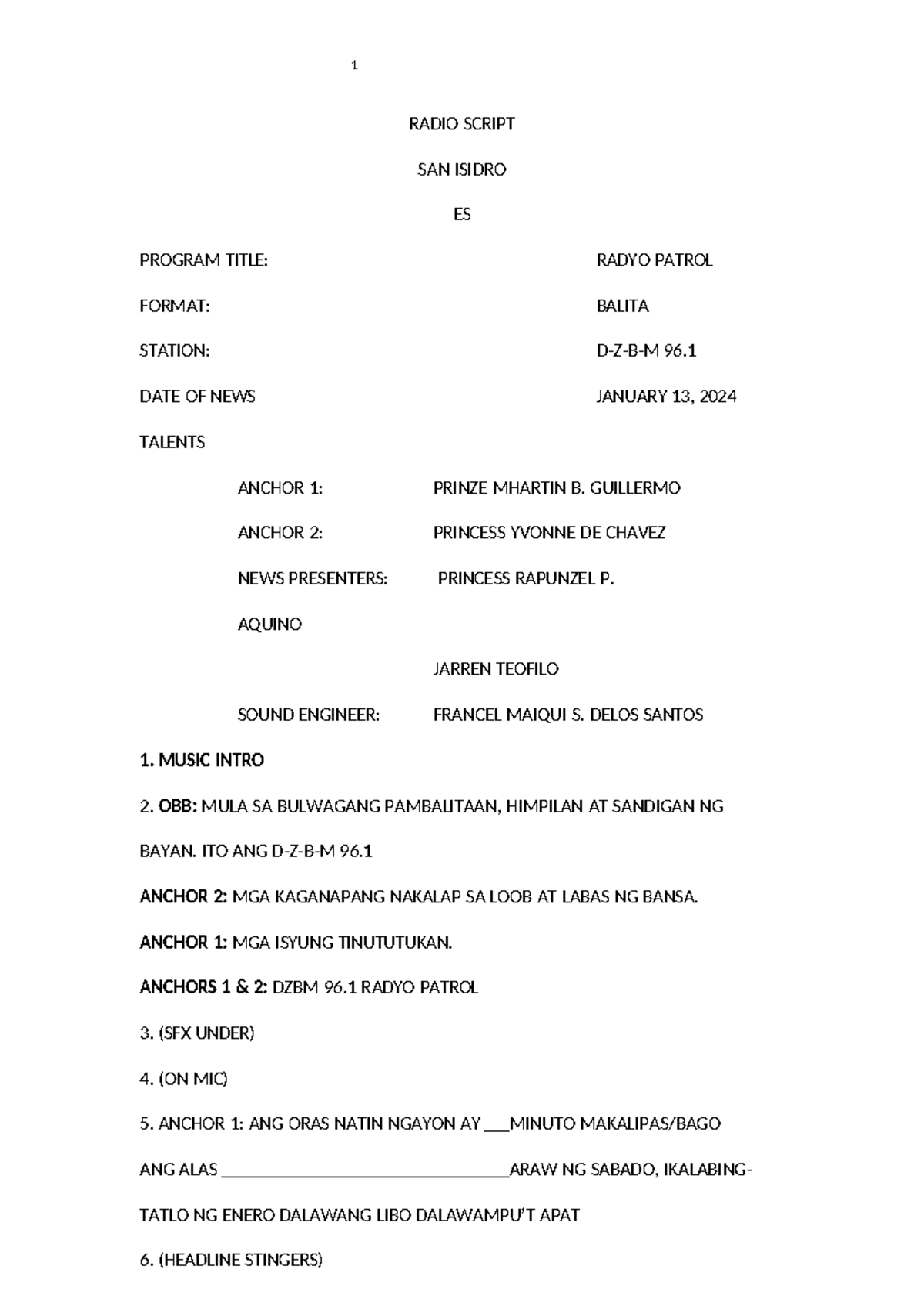 Script-tagalog-2024 compress - RADIO SCRIPT SAN ISIDRO ES PROGRAM TITLE ...