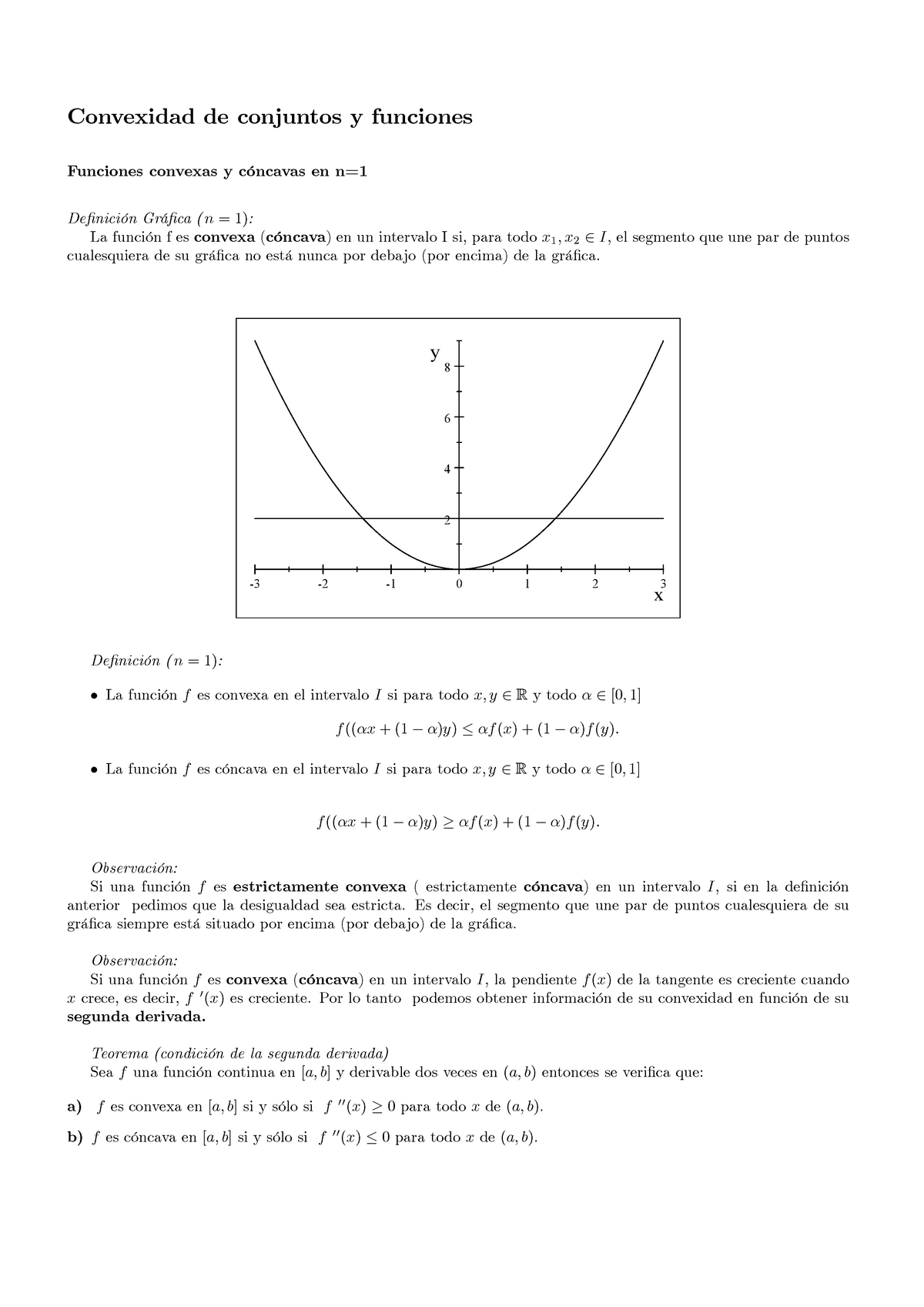 TEMA0 - Los Apuntes De Tema 0 - Convexidad De Conjuntos Y Funciones ...