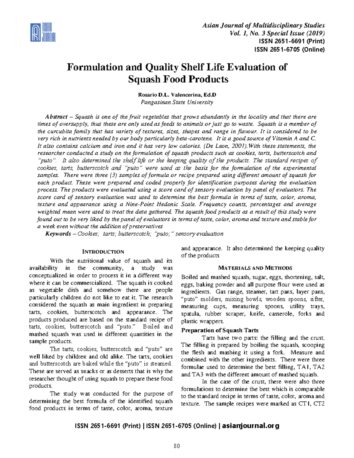 thesis study about squash