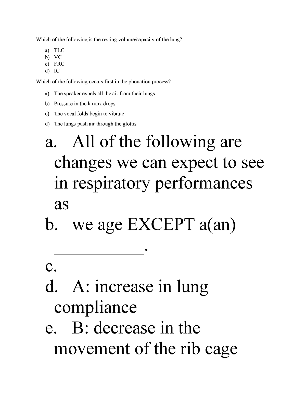 Pul exam - ggggggggggggggggggggggggg - Which of the following is the ...