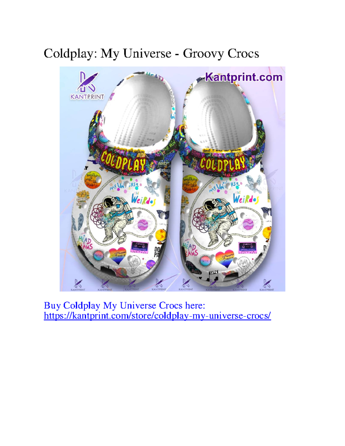 Coldplay: My Universe - Groovy Crocs - IBUS 300 - Studocu