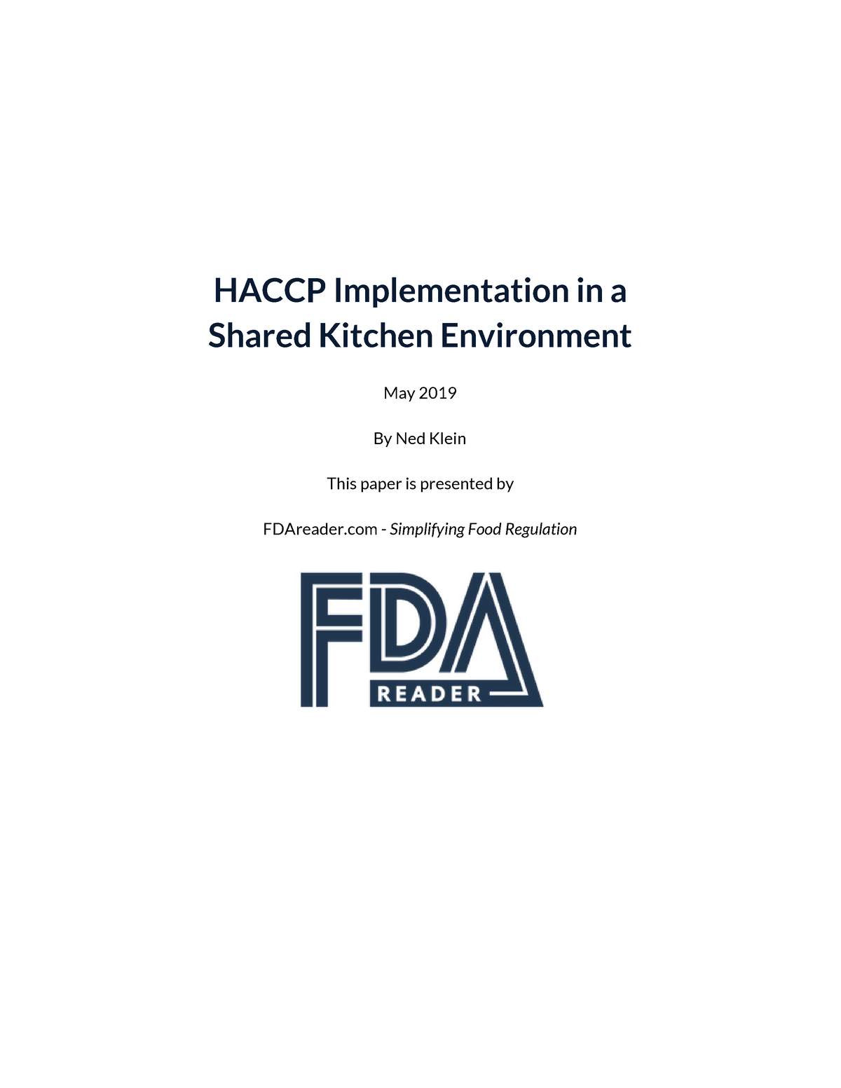 Haccp+Implementation+in+a+Shared+Kitchen+Environment+2019 - HACCP ...