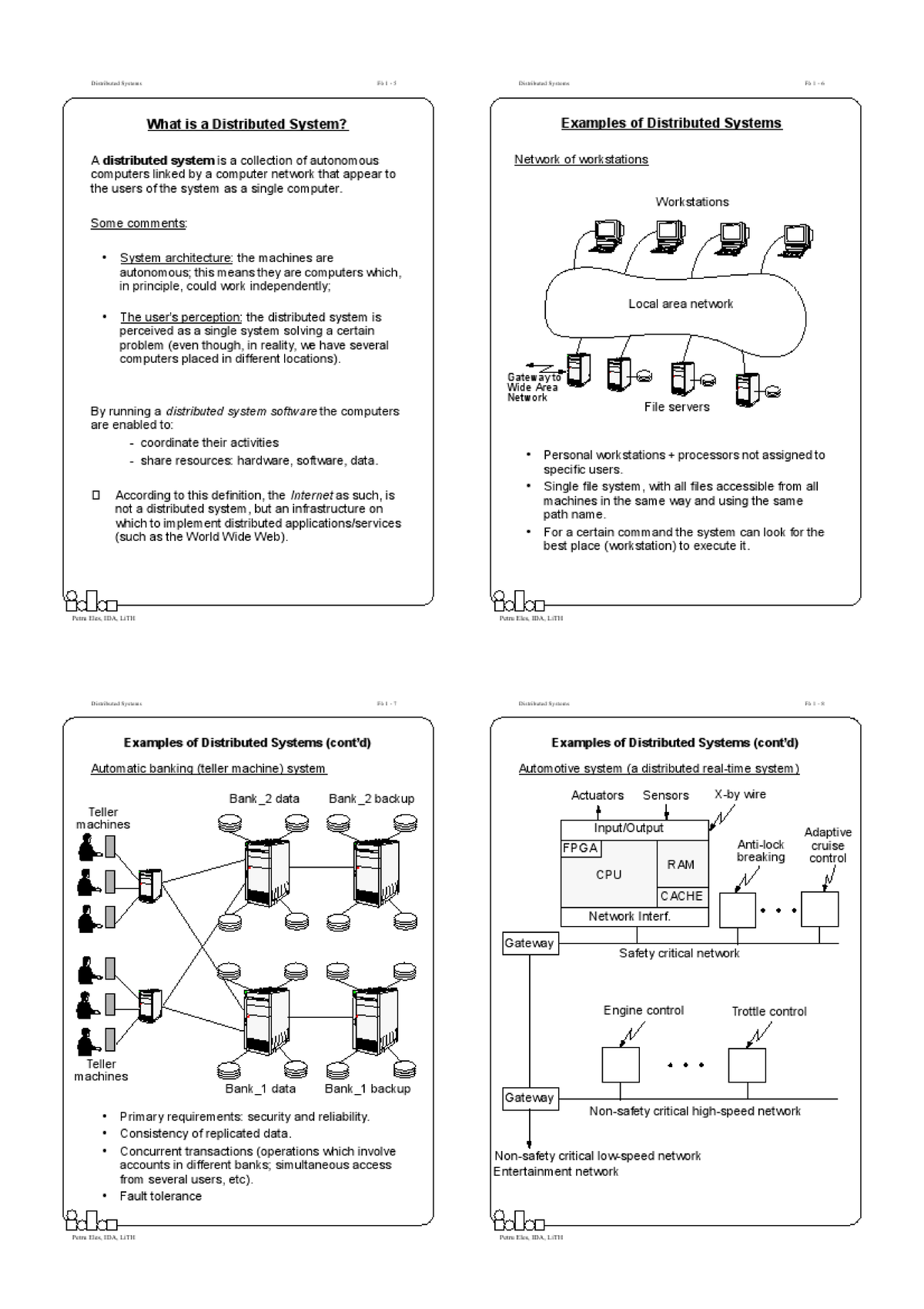 Tutorial work - 1-10 - is a Distributed System? A distributed is a ...
