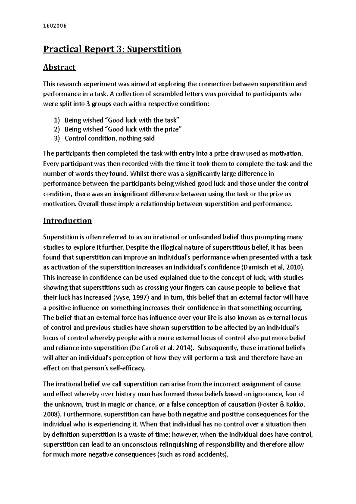 Practical Report 3 - Lecture notes 17-20 - 1602006 Practical Report 3 ...