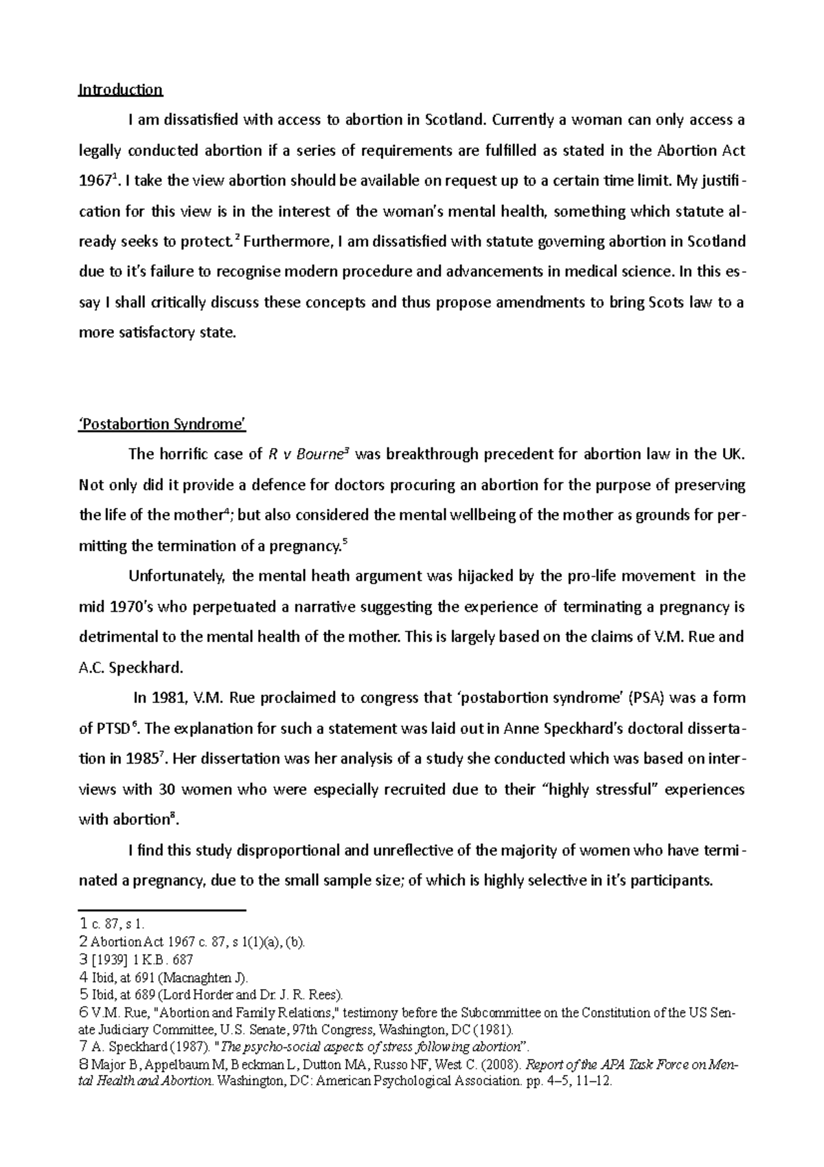 LS1522 Legal Method Abortion Essay - Introduction I am dissatisfied ...