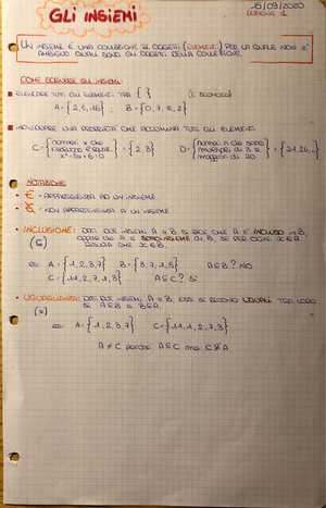 Esercizi Matematica - Lezioni - Matematica Per Le Applicazioni ...