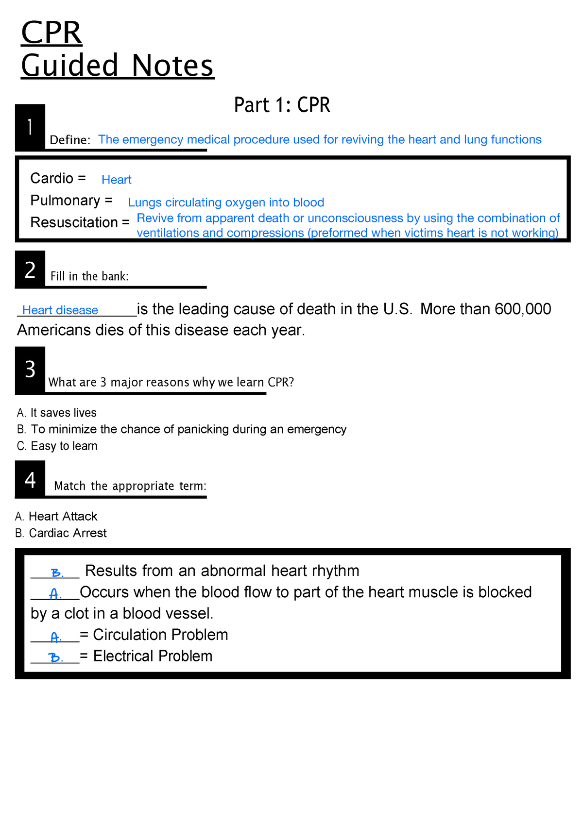 cpr assignment introduction