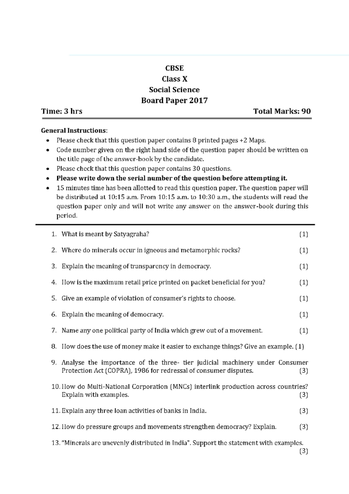 case study sst class 10