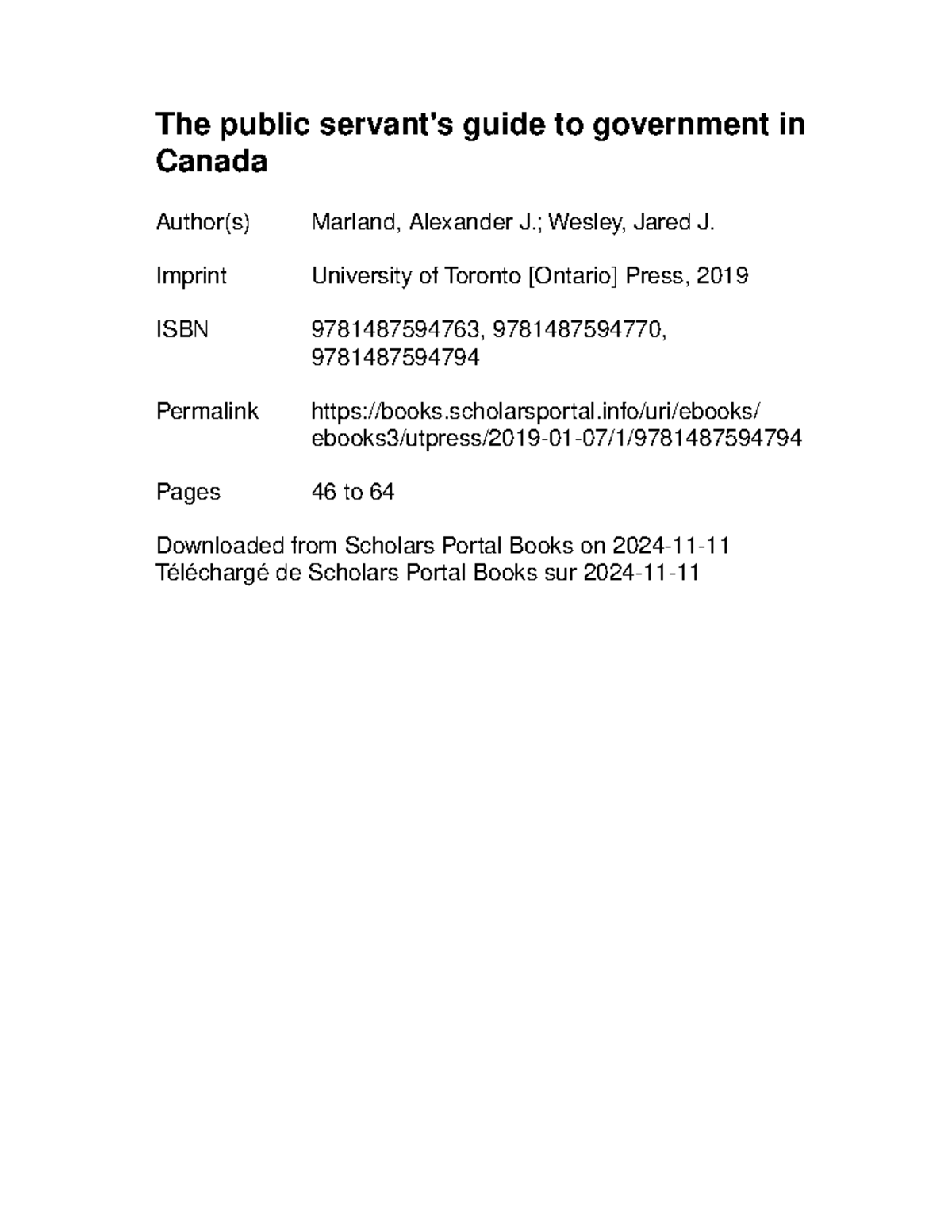 The public servant's guide to government [Pages 46-64] [2024-11-11 ...