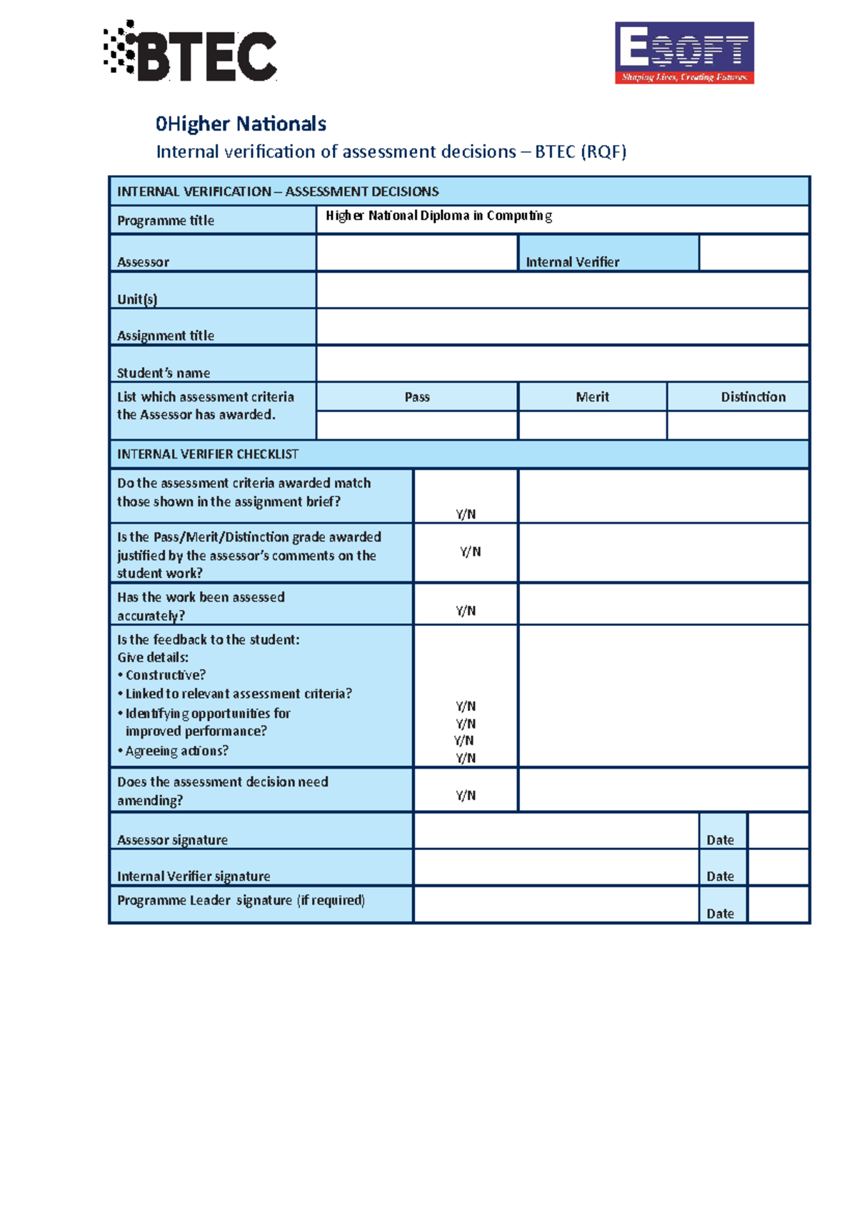 Programming assignment - 0Higher Nationals Internal verification of ...