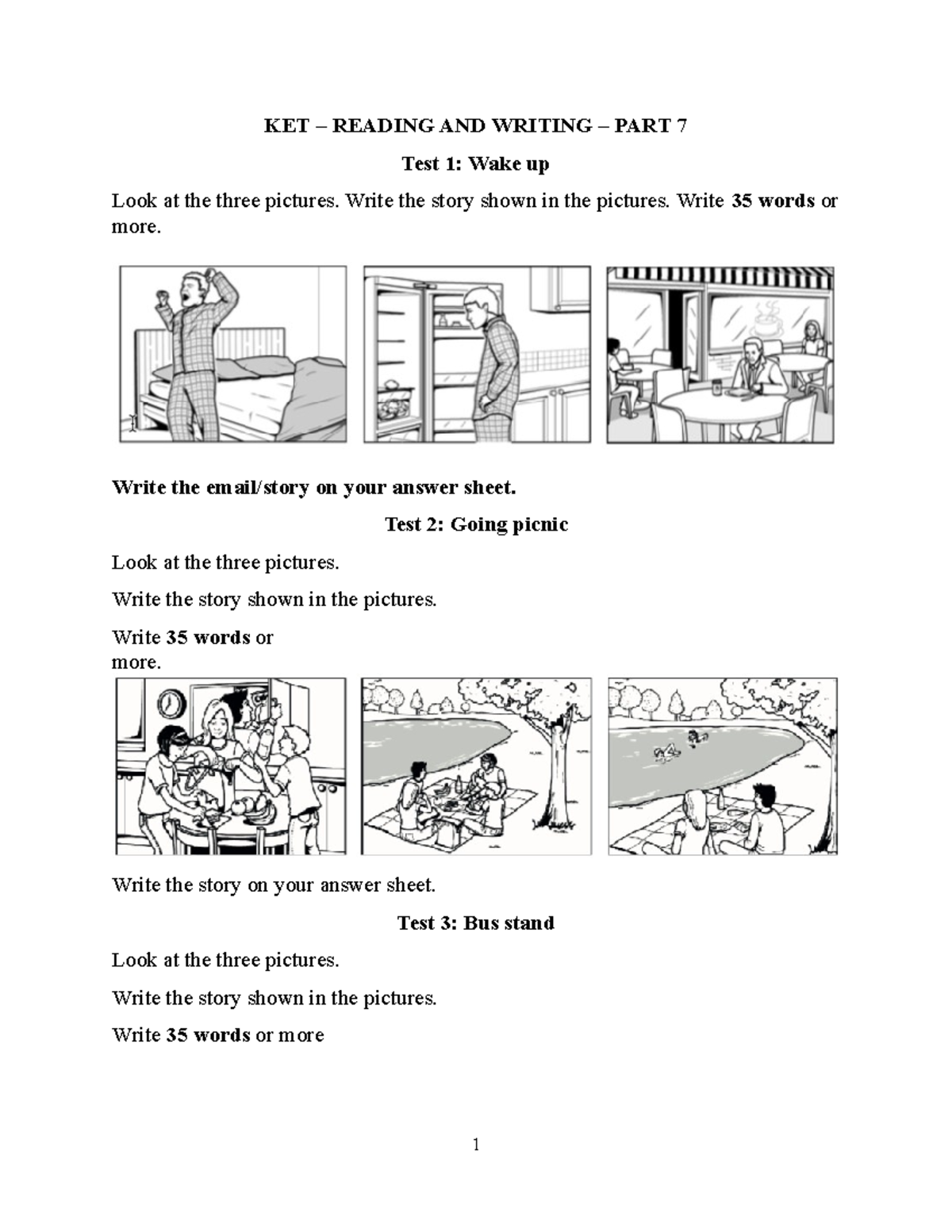 Ket. Reading and Writing part 7 KET READING AND WRITING PART 7