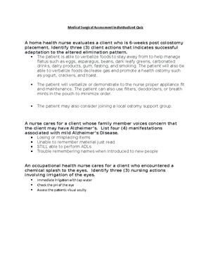 Community Public Health Clinical Judgment Case Study - Studocu