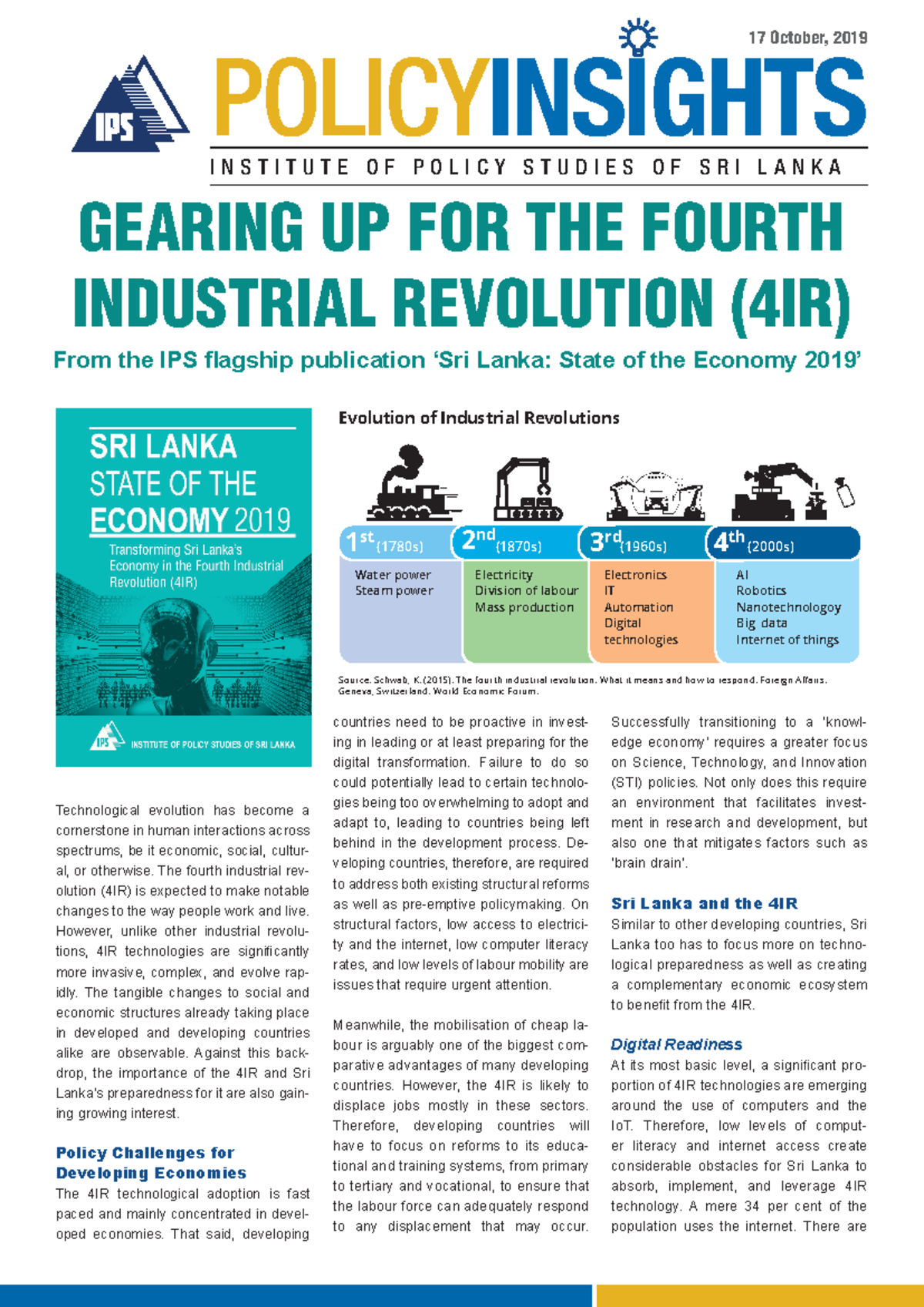 Gearing UP FOR THE Fourth Industrial Revolution 4IR 04 - Technological ...