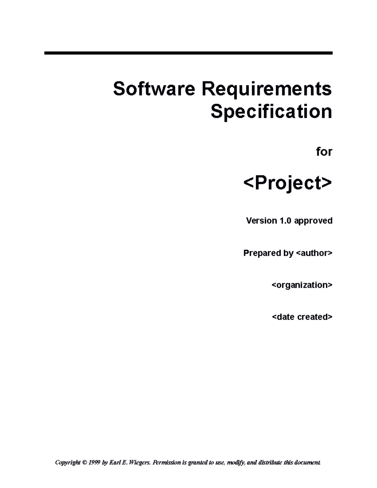Srs ieee - Software Requirements Specification for Version 1 approved ...