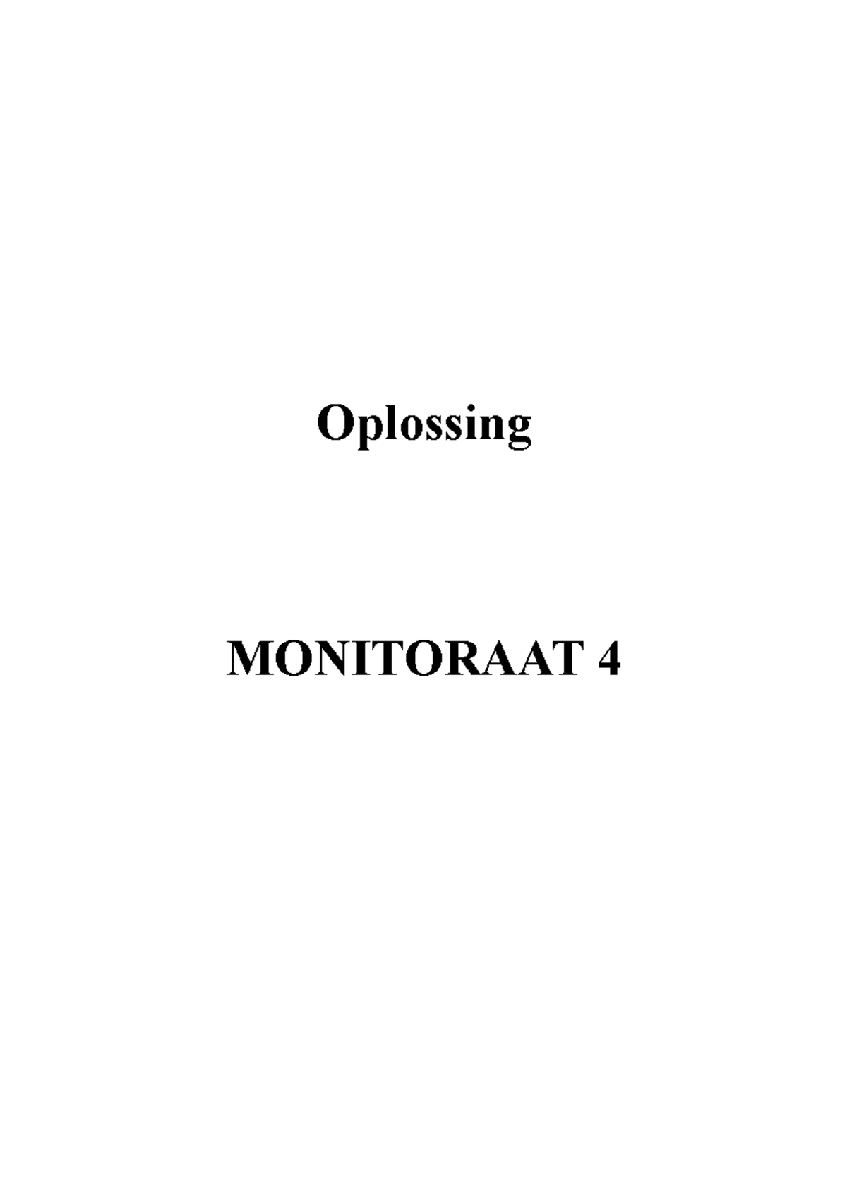 Oplossing Monitoraat 4 Oplossing MONITORAAT 4 Monitoraat 4 Correlatie En Regressie Analyse 1