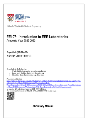 EE1071 Lab Report.docx - EE1071 Introduction to EEE Laboratories Name ...