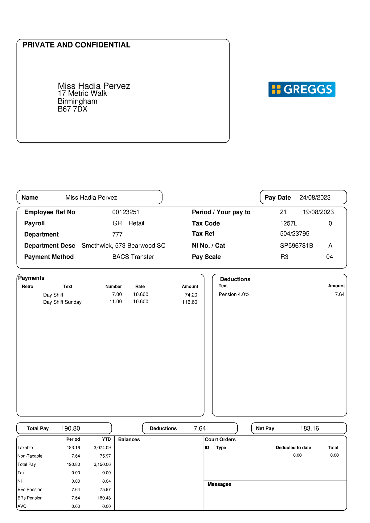 Pay Slip 6 - i jst need access to a doc, ignore this - 17 Metric Walk ...