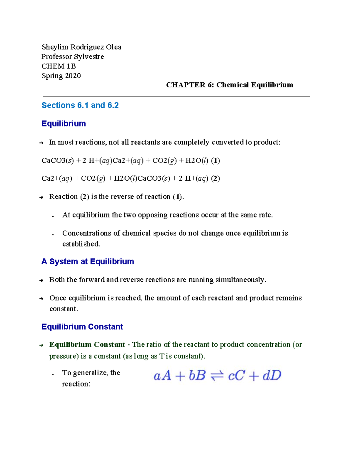 Chapter 6 sections 1 & 2 - This course was taught by Professor Joseph ...