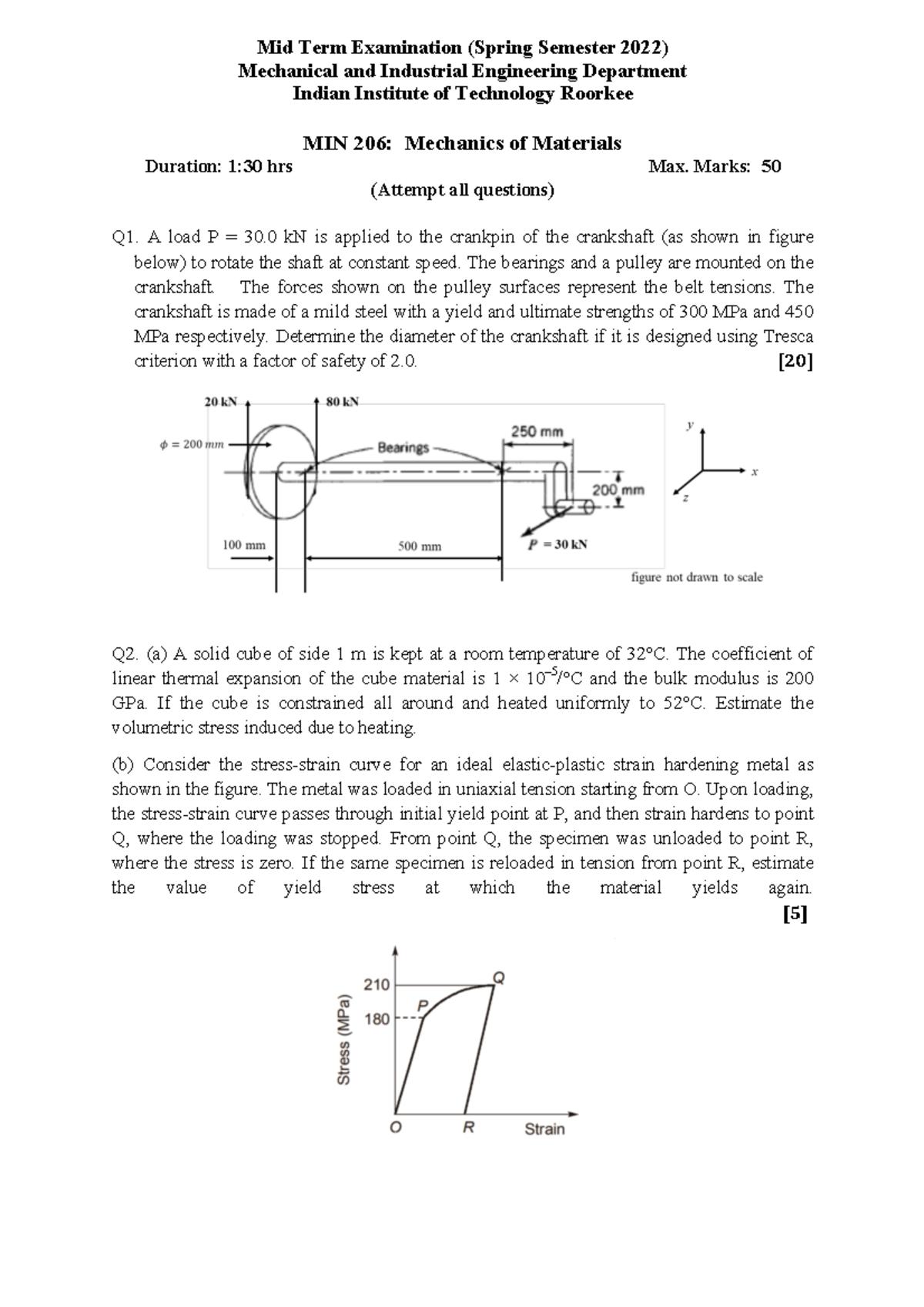 Mid Term Examination MIN206 - Mid Term Examination (Spring Semester ...