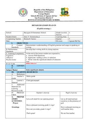 Subordinate Conjuction - Republic of the Philippines Department of ...