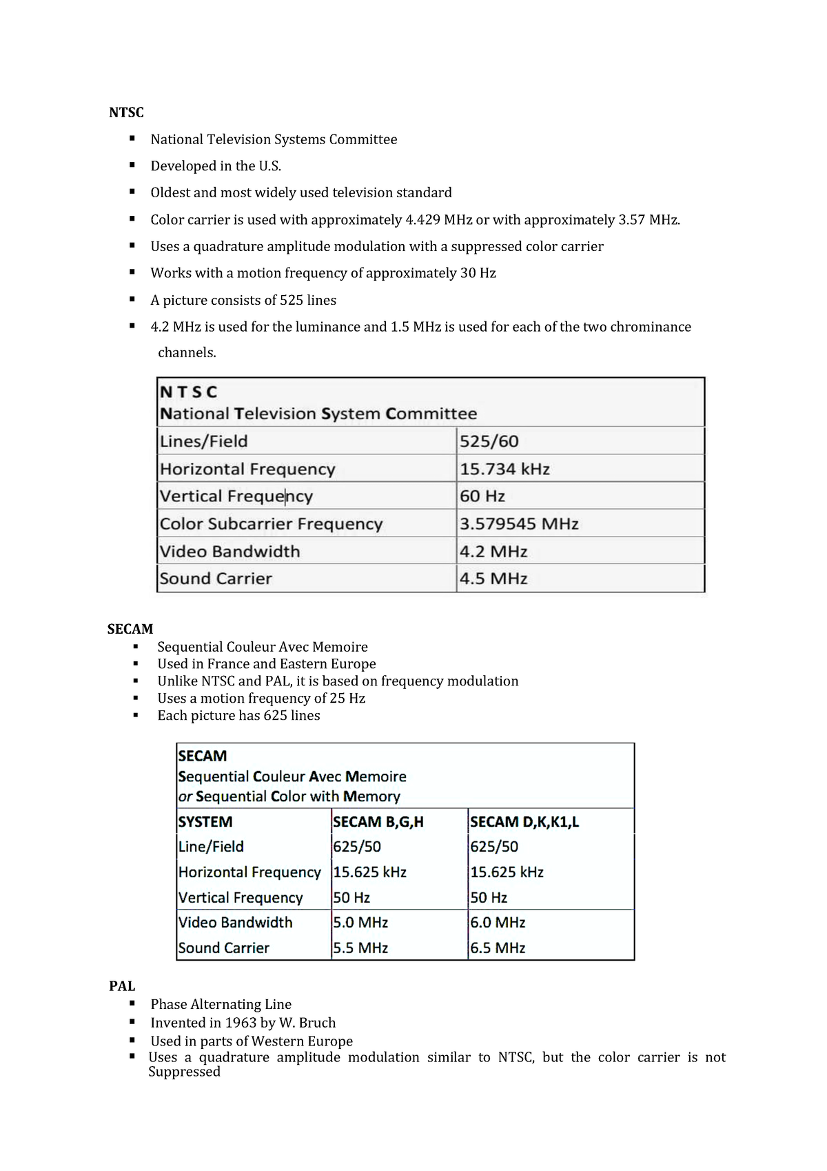 Chapter 4 Video And Animation - NTSC § National Television Systems ...