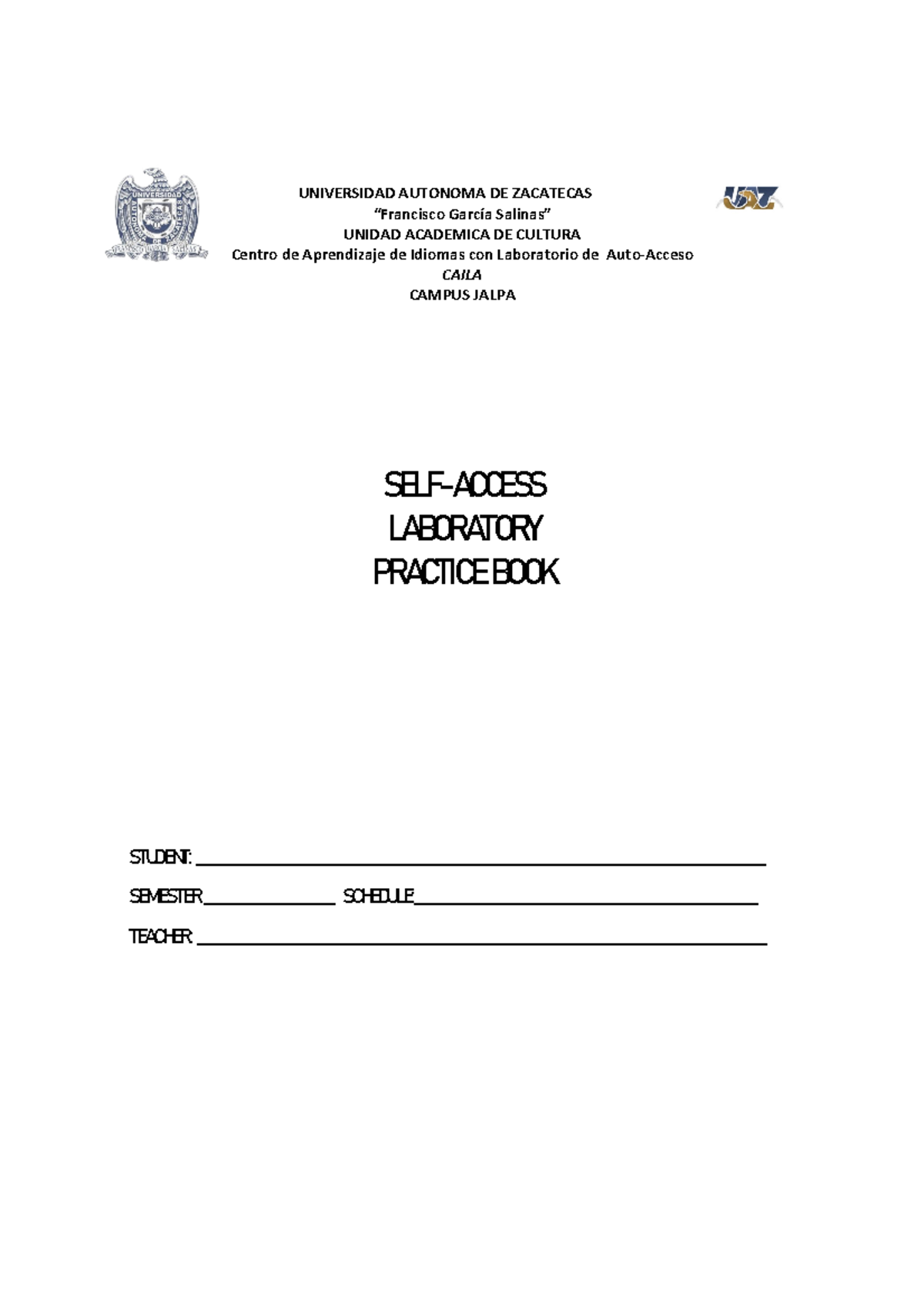 LAB Sheet 1 2022 - Sjdj - UNIVERSIDAD AUTONOMA DE ZACATECAS “Francisco ...