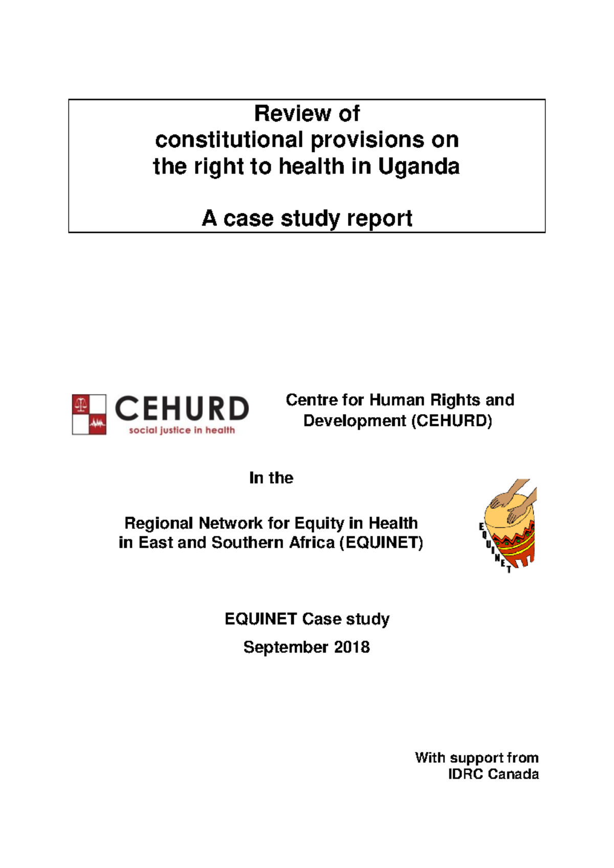 Cehurd Constitutional Review Sep2018 - Review of constitutional ...