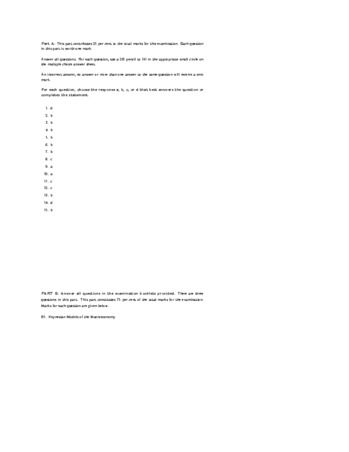 Exam 2019 , answers - practice exam - Part A: This part contributes 25 ...
