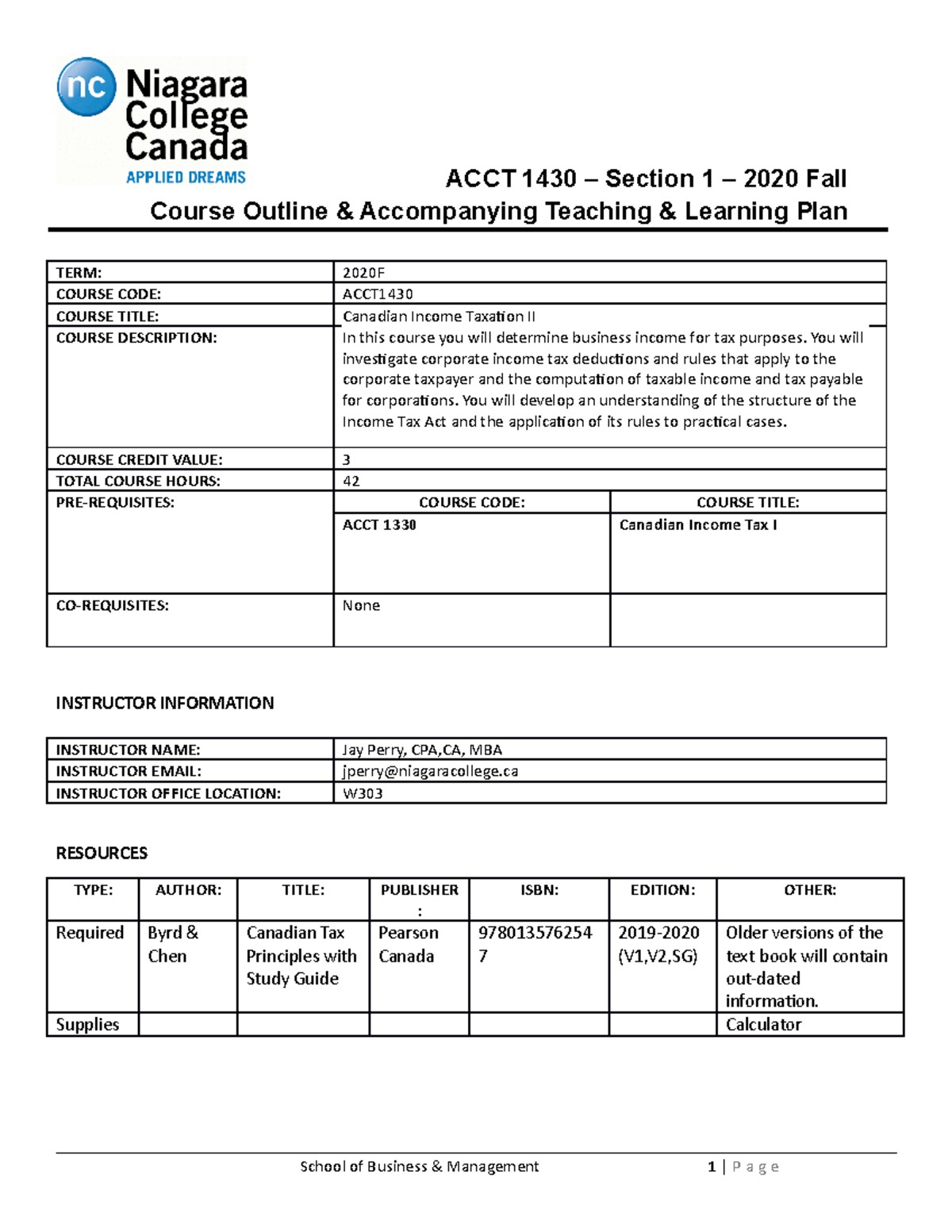 Sample/practice exam 16 September 2020, questions - ACCT 1430 – Section ...