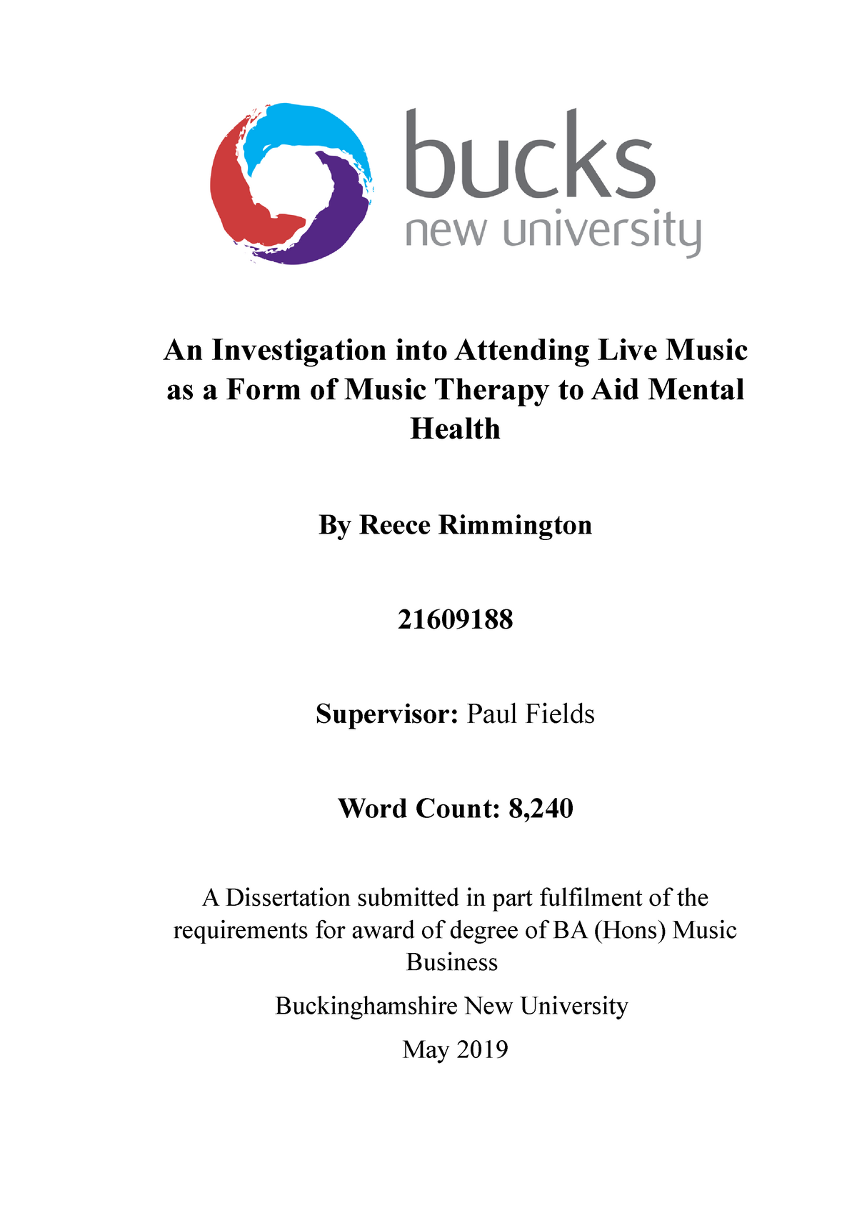 dissertation topics music industry